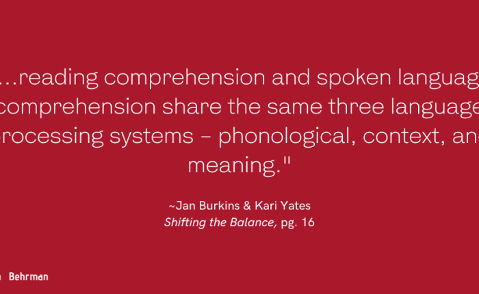 Thinking about reading