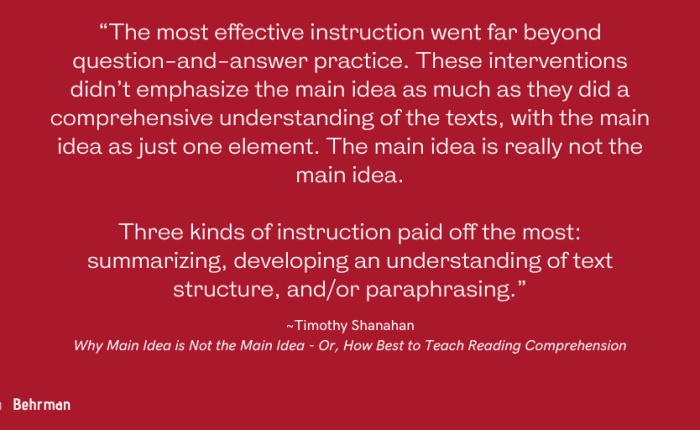 The purpose of reading (part&nbsp;4)